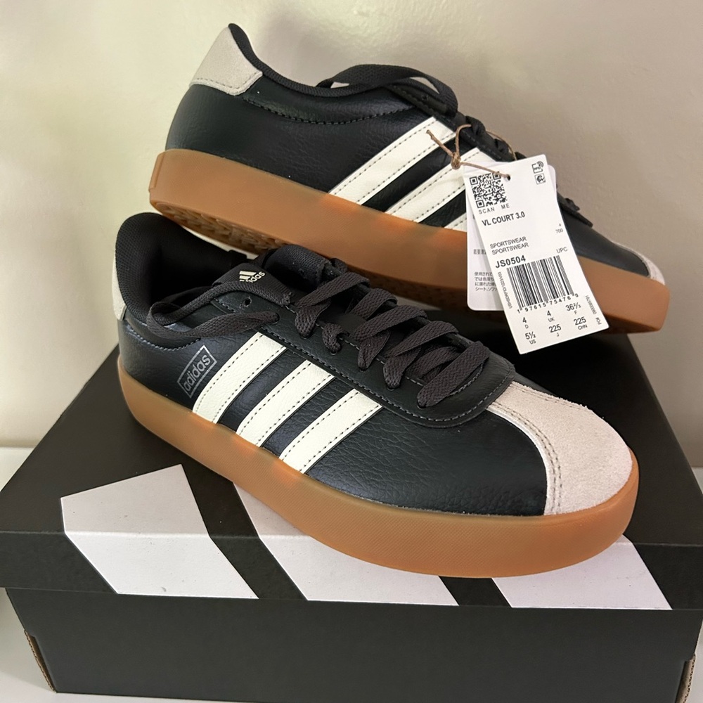 Adidas Black and White Sneakers Classic Design